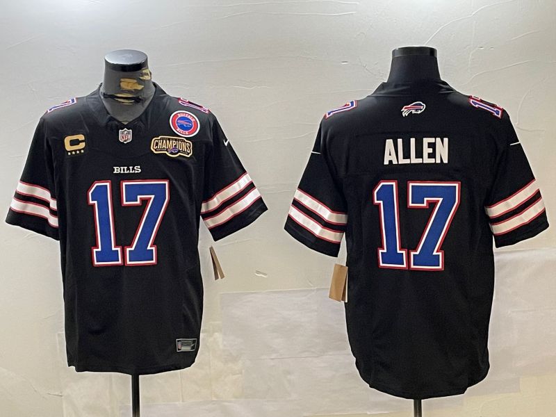 Men Buffalo Bills #17 Allen Black Throwback 2024 Nike Limited NFL Jersey style 2->los angeles rams->NFL Jersey
